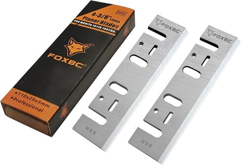 FoxBC 4-3/8 بوصة شفرات مزارع فولاذية عالية السرعة لـ Makita 1911b ، 1912b ، 1002ba ، 1003ba - مجموعة من 2 in Saudi Arabia
