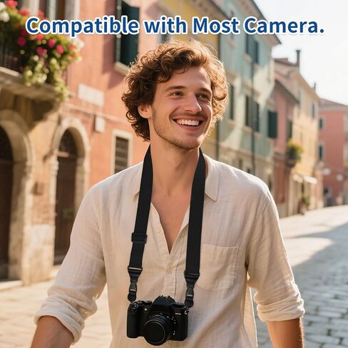 Adjustable iPad Binocular Camera Strap, Comfortable Shoulder Strap Nylon Neck Lanyard for iPad/Samsung Tablet Case,Crossbody Laptop Luggage Bag(Black) in Saudi Arabia