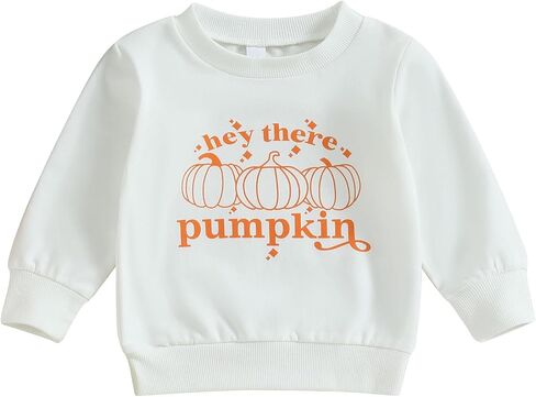 Toddler Baby Girl Halloween Sweatshirt Pumpkin Outfit Crewneck Pullover Sweater Long Sleeve Shirt Fall Clothes in Kuwait