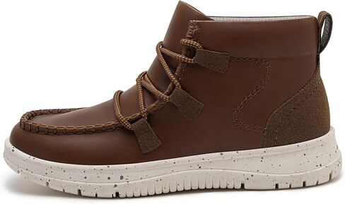 Athlefit Lace's Lace Up Otkle Boots غير رسمية مريحة خفيفة الوزن المشي مسطح الجوارب في الكاحل in Saudi Arabia