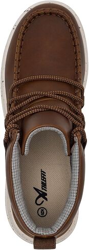 Athlefit Lace's Lace Up Otkle Boots غير رسمية مريحة خفيفة الوزن المشي مسطح الجوارب في الكاحل in Saudi Arabia