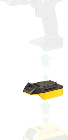 Adapter for DeWalt 20v MAX Battery – Works as Power Supply for Hercules 20V Tools – No Charging – Not for Hercules Heat Gun or 2-Stage Vacuum Pump (20V), or 12V Tools – Adapter Only in Saudi Arabia