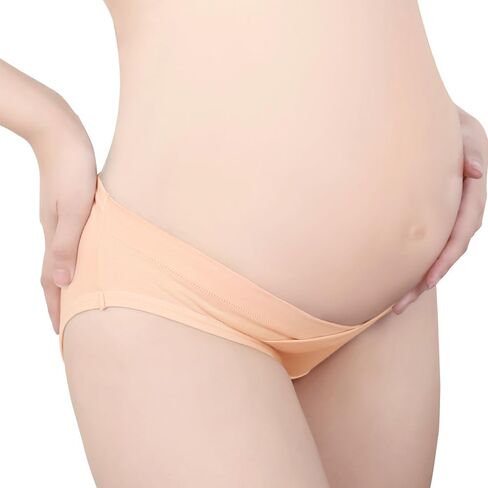 X Element | Maternity Underwear Cotton Postpartum Panties V-Front Under the Bump 5/Pk Multi Color in Kuwait