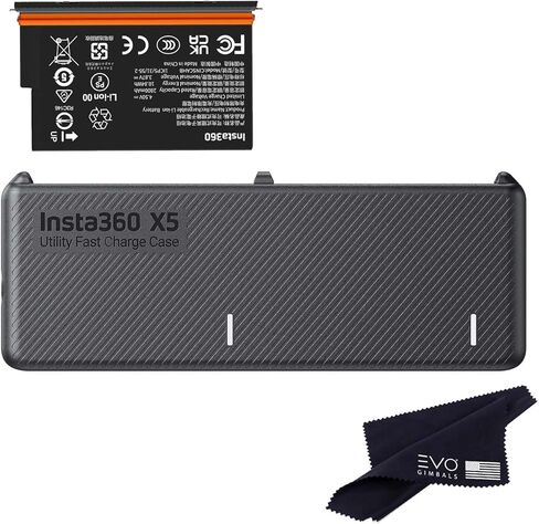 Insta360 X5 Ultra Battery(2800mAh)& Fast Charge Hub Bundle/Only for Insta360 X5 360 Camera (2 Ultra Batteries+1 Charger) in Kuwait