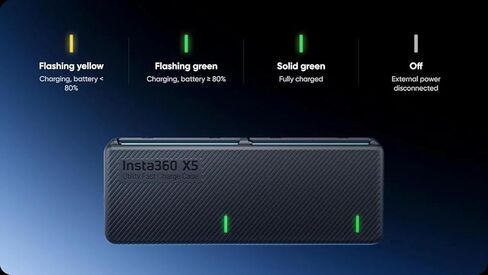 Insta360 X5 Ultra Battery(2800mAh)& Fast Charge Hub Bundle/Only for Insta360 X5 360 Camera (2 Ultra Batteries+1 Charger) in Kuwait