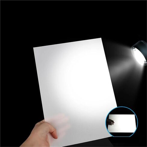 Cosyhat 1PC Double Sides Frosted Diffuser Sheet 200mmx300mm~500mmx500mm,Thickness:1mm~3mm,Acrylic Opal Frosted Plate for Light Cover(1mm,200mmx300mm-1Pc) in Saudi Arabia