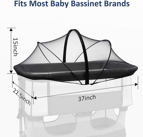 سفر سرير خيمة ، حزمة وملعب غطاء صافي البعوض مع سستة ثنائية الاتجاه ل Playpen/Pack N Play White in Kuwait
