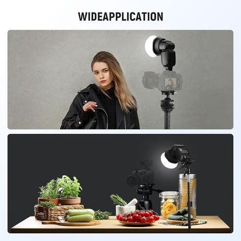 حلقة محول مغناطيسي مستديرة من Neewer Round Flash ، مرفق مصباح Magnetic Magnetic Magnetic Magnetic متوافق مع Godox V1/V1 Pro Neewer Z1 Z2 Series Round Feadlight ، CRS13 in Kuwait