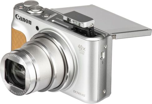 Canon PowerShot SX740 HS Digital Camera | 20.3mp CMOS Sensor ، Zoom البصري 40x ، فيديو 4K UHD ، Wi-Fi & Bluetooth | الكاميرا المدمجة نقطة ومللقة مع حقيبة وبطاقة 64 جيجابايت in Kuwait