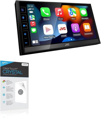 واقي شاشة Boxwave متوافق مع JVC KW -M780BT (6.8 بوصة) - Cleartouch Crystal (2 pack) ، HD Film Skin - Shields from Scrownes in Saudi Arabia