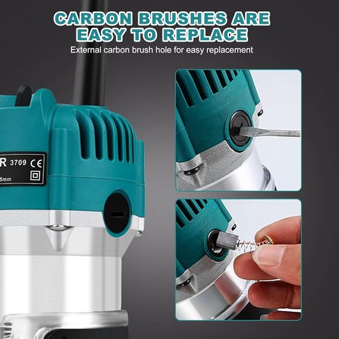 جهاز توجيه تقليم كهربائي Jadeshay للأعمال الخشبية ، 6 Speed ​​Adjustment 800W Tool Motor Woodworking مع مشاريع طحن 15 مساءً in Kuwait