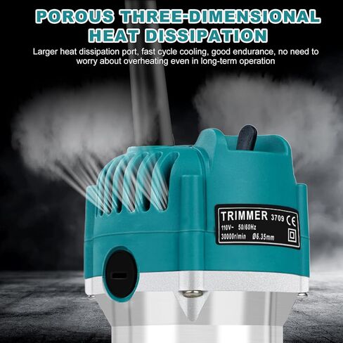 جهاز توجيه تقليم كهربائي Jadeshay للأعمال الخشبية ، 6 Speed ​​Adjustment 800W Tool Motor Woodworking مع مشاريع طحن 15 مساءً in Kuwait