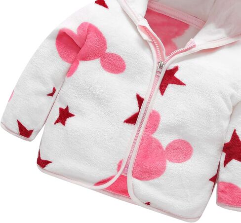 AIWUHE Baby Boys Girls Hooded Fleece Jacket Cute Bear Hoodie Zip Up Teddy Coat Sherpa Winter Warm Outwear With Pocket 1-6Y in Kuwait
