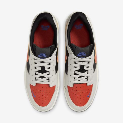 Nike SB Force 58 Skate Shoes (DV5476-004 ، عظام الضوء/الأسود/علم الفلك الأزرق) الحجم 11 in Kuwait
