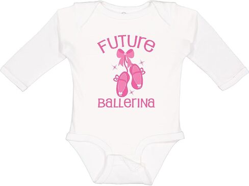 inktastic Future Ballerina Ballet Dancer Long Sleeve Creeper in Saudi Arabia