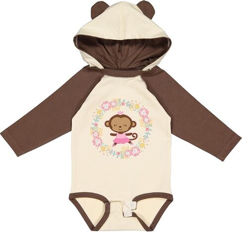 inktastic Ballerina Dance Wreath Girls Long Sleeve Creeper in Saudi Arabia