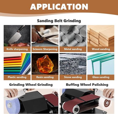 Mini Electric Belt Sander1.97x13 بوصة صغيرة مقاعد البدلاء القرص الرملية آلة التحكم في السرعة السبع ، مع عجلة الصنفرة وعجلة التلميع وسطح المكتب in Saudi Arabia