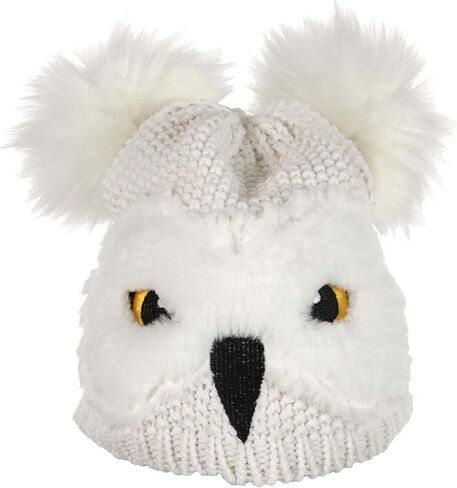 Elope Toddler Hedwig Knit Hat - منقار وعيون مطرزة ، ريش الفرو المزيف ، مرخص رسميًا in Saudi Arabia