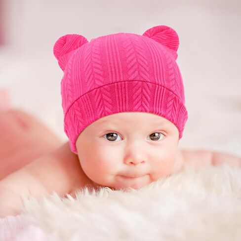 قبعات Bqubo حديثي الولادة الدب آذان و mittens مجموعات preemie caps طفل رضيع فتاة infant المستشفى بيني لمدة 0-3 أشهر in Kuwait