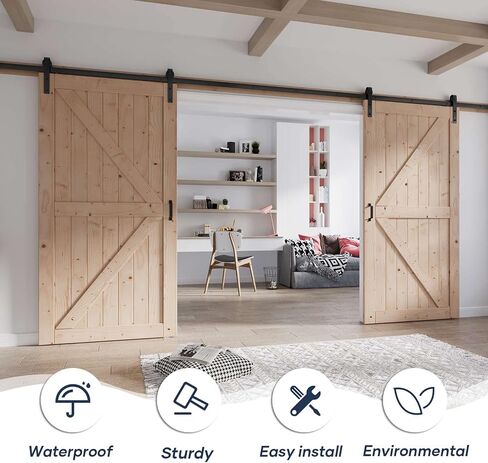 FredbeCl Double 48x96 بوصة الأبواب والأجهزة الخشبية in Kuwait