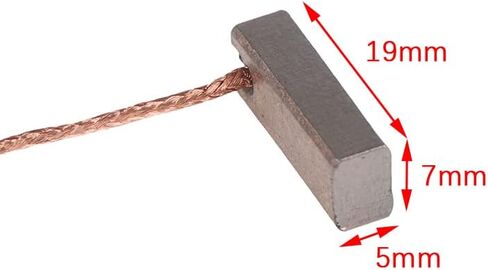 فرشاة Barbon Motor ، فرش الكربون ، 10pcs 5x7x19mm النحاس فرشاة الكربون الكهربائية ، أدوات الطاقة المولد ، فرشاة كربون نحاسية منخفضة in Saudi Arabia
