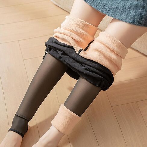 Maternity Translucent Fleece Lined Tights That Look Sheer Opaque Pregnancy Leggings for Women Winter Warm Pantyhose in Saudi Arabia