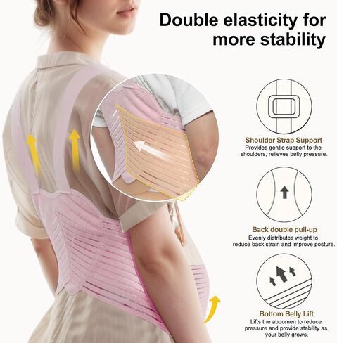 Pregnancy Belly Band, Belly Band with Adjustable Straps, Belly Band for Pregnant Women, Maternity Belt in Saudi Arabia