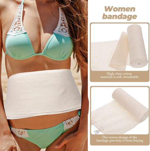 2 Rolls Postpartum Belly Band Postpartum Belly Wrap Cotton Corset Waist Compression Wrap Abdominal Binder Pregnancy Supply in Saudi Arabia