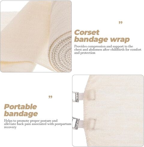 2 Rolls Postpartum Belly Band Postpartum Belly Wrap Cotton Corset Waist Compression Wrap Abdominal Binder Pregnancy Supply in Saudi Arabia