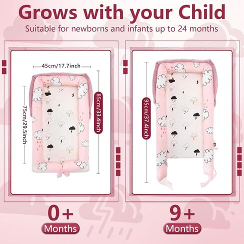 طفل صغير لوليد حديثي الولادة إلى طفل صغير من 0 إلى 24 شهرًا - كرسي الأطفال المحمولين مع قطن قابل للتعديل ، وحجم قابل للتعديل وحزام سفر المساحة للمنزل ، في الهواء الطلق (1. التاج) in Saudi Arabia