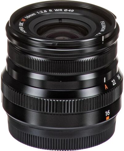 FUJIFILM XF 16mm f/2.8 R WR Lens (Black) Bundle with Travel Bag + 32GB Memory Card + More in Saudi Arabia