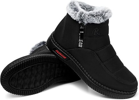 Temofon Womens Snow Boots Winter Wart Warm Boots Boots مقاومة للماء في الهواء الطلق أحذية مبطنة للنساء in Saudi Arabia