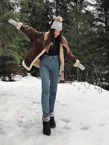Temofon Womens Snow Boots Winter Wart Warm Boots Boots مقاومة للماء في الهواء الطلق أحذية مبطنة للنساء in Saudi Arabia