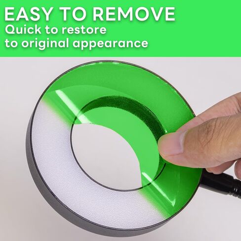 Arespark Clear Green Light Filter Vinyl Wrap, 4in x 20ft DIY Transparent Filter Film Sheets Stickers for Christmas Halloween Landscape, Table Lamps, Garden Lights, Glass Doors Windows, Fog Lights in Kuwait