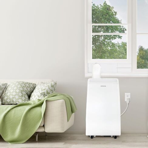 أمانا، مكيف هواء محمول بقدرة 8000 وحدة حرارية بريطانية، للغرف التي تصل مساحتها إلى 300 قدم مربع. قدم، مع مزيل الرطوبة، وضع المروحة، أجهزة التحكم الرقمية، جهاز التحكم عن بعد، العجلات، مؤقت 24 ساعة، وفلتر قابل للغسل، أبيض in Kuwait