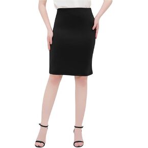 Women's High Waist Bodycon Pencil Skirt Stretchy Busines Casual Knee Length Midi Skirts Summer Fall Clothes Outfits in Kuwait