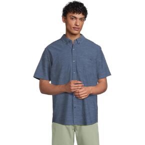Hurley Men's One and Only Textured Short Sleeve Button Up in Saudi Arabia