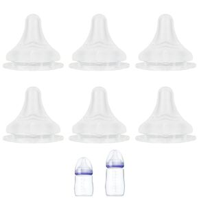 Silicone Nipple for Lansinoh Anti-Colic Baby Bottle, Fast Flow, Size L, 6m+, 6 Count in Kuwait