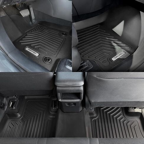 مجموعة سجادات أرضية OEDRO مكونة من 3 صفوف متوافقة مع 2013-2023 Toyota 4Runner، تتضمن بطانات المجموعة الكاملة للصف الأول والثاني باللون الأسود in Kuwait