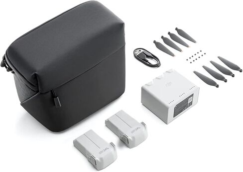 Genuine DJI Mini 3 ، 3 Pro Fly More Kit (تشمل بطاريتين ذكيين ذكي 2453 مللي أمبير ، ومركز شحن ثنائي الاتجاه ، وحقيبة الكتف ، ومروحة 2 زوجة) in Kuwait