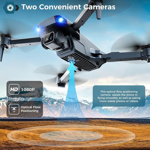 بدون طيار مع الكاميرا ، طائرة بدون طيار مصغرة للأطفال مع كاميرا 1080 بكسل HD FPV ، واحد مفتاح الإقلاع/الأرض ، وهدايا الارتفاع ، و 360 درجة ، ذبابة الطريق ، وملحقات صورة شخصية ، 3 سرعات ، 2 بطارية عيد ميلاد عيد ميلاد هدايا للأولاد in Saudi Arabia