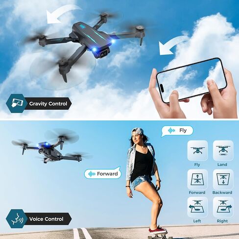 بدون طيار مع الكاميرا ، طائرة بدون طيار مصغرة للأطفال مع كاميرا 1080 بكسل HD FPV ، واحد مفتاح الإقلاع/الأرض ، وهدايا الارتفاع ، و 360 درجة ، ذبابة الطريق ، وملحقات صورة شخصية ، 3 سرعات ، 2 بطارية عيد ميلاد عيد ميلاد هدايا للأولاد in Saudi Arabia