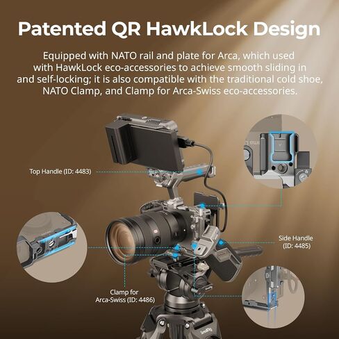 SmallRig FX3 / FX30 Hawklock Cage + مقبض جانبي دوار مع TRIGGER REC in Saudi Arabia