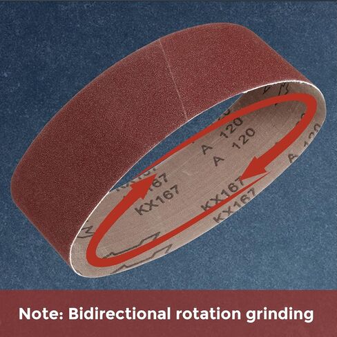 20 Pack Sanding Belts 1/2 x 24 Inch 120 Grit Aluminum Oxide Abrasive Belt Sander Paper for Belt Sander Metal Grinding Wood Working Weld Rust Removal in Saudi Arabia