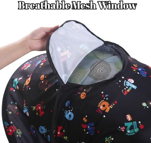 LWEIPSQLIN Baby Stroller Sun Shade - مقاومة للماء UPF50+ غطاء تعتيم | Lycra خفيفة الوزن مع شبكة تهوية | يناسب مقعد السيارة للرضع ، عربات التي تجرها الدواب ، باسينيت ، كارتكوت ، أسود in Saudi Arabia