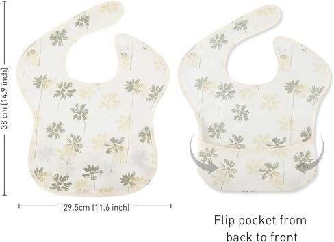 فوضى إثبات طفل 3 عبوة ، مقاوم للماء LED فطام الطفل تغذية المرايل مع الماسك الطعام ، الرباط الرباعي السفر in Kuwait