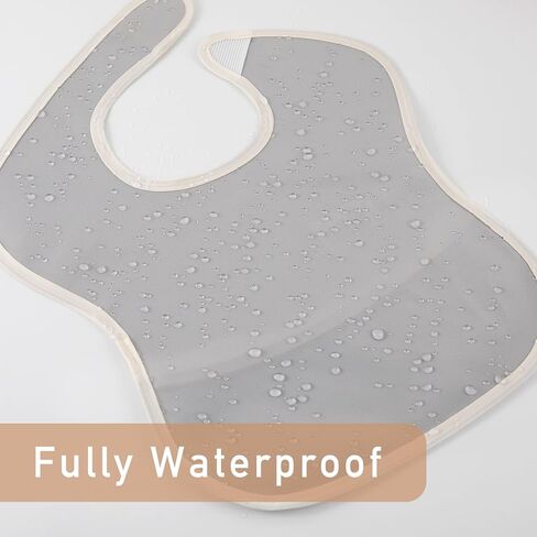 فوضى إثبات طفل 3 عبوة ، مقاوم للماء LED فطام الطفل تغذية المرايل مع الماسك الطعام ، الرباط الرباعي السفر in Kuwait