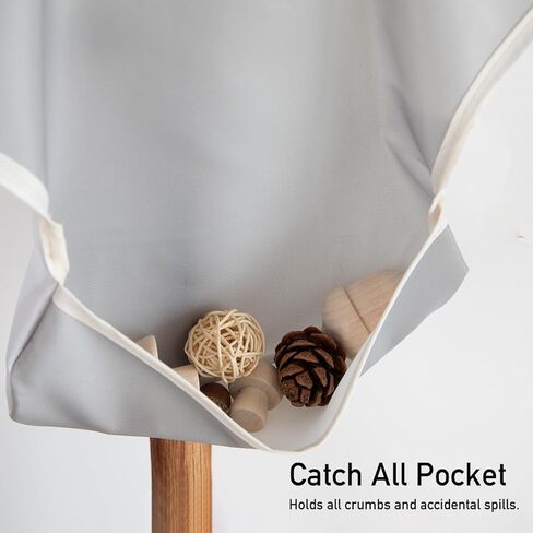 فوضى إثبات طفل 3 عبوة ، مقاوم للماء LED فطام الطفل تغذية المرايل مع الماسك الطعام ، الرباط الرباعي السفر in Kuwait