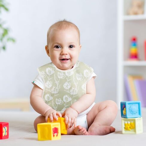 فوضى إثبات طفل 3 عبوة ، مقاوم للماء LED فطام الطفل تغذية المرايل مع الماسك الطعام ، الرباط الرباعي السفر in Kuwait