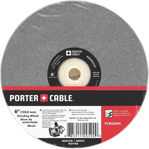 Porter-Cable PCBG6ML 6 بوصة في 3/4 بوصة بواسطة عجلة طحن مقعد متوسطة 1 بوصة 1 بوصة in Saudi Arabia